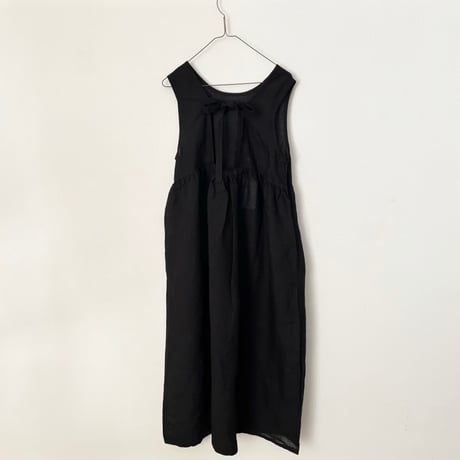 FOG LINEN WORK ノーラ ワンピース・ブラック