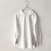 homspun バルキーシーチング フラットカラーブラウス