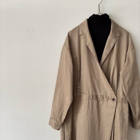 atelier naruse  コットンカシュクール オーバーオール・ベイジュ