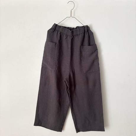 Hands of creation Linen 桐七炊き サイドポケット 8分丈パンツ