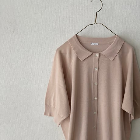 homspun ソフトコンパクトヤーン 襟付きカーディガン
