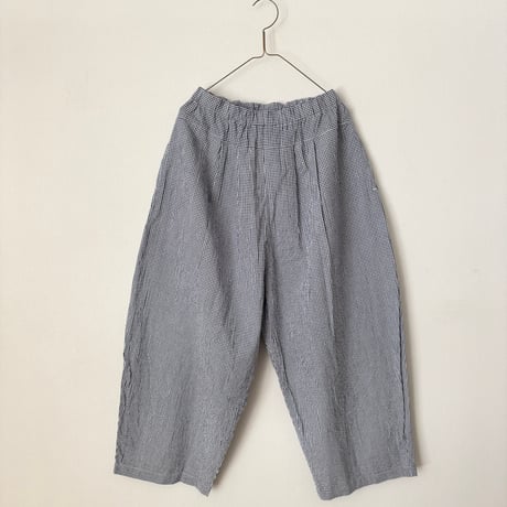 NATURAL LAUNDRY サッカーギンガムチェック エッグパンツ
