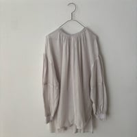 yuni コットンキュプラ gather sleeves blouse