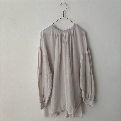 yuni コットンキュプラ gather sleeves blouse