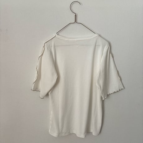 qiri コットン強撚フライス 半袖カットソー