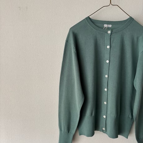 homspun ソフトコンパクトヤーン クルーネックカーディガン