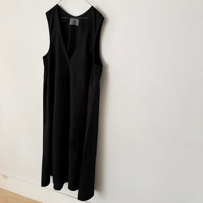 OUVERT 60/-ツイルF-COLD 深Vネックノースリーブワンピース | itonowa