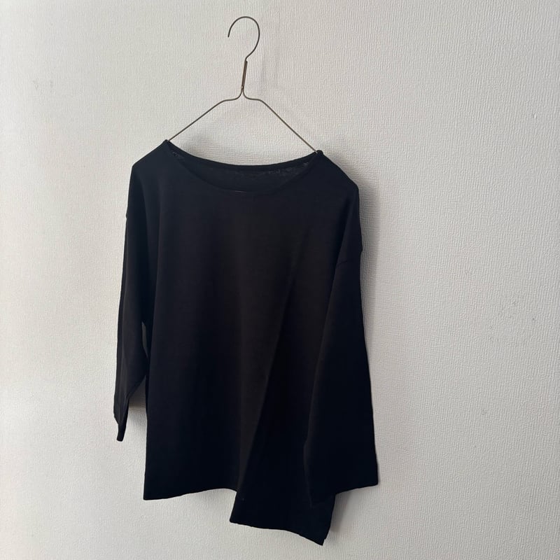 BRAIN プルオーバーカットソー　リネン mittan sus-sous homspun ホームスパン 40/2天竺 六分袖プルオーバー