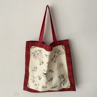 オールドマンズテーラー  SKETCH BOOK PANEL BAG    Dog Red