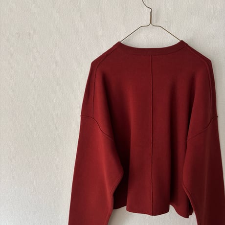yuni  コットンスムース short knit pull over