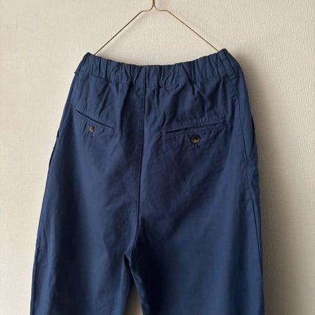 Hands of creation Organic Cotton 20/-Slub Serge イージーオーバルパンツ