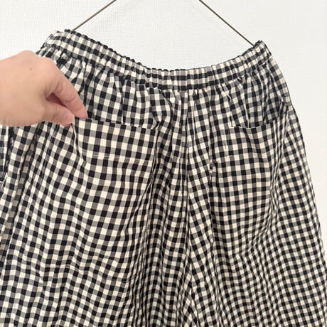 オールドマンズテーラー  GINGHAM CHECK HALF GOM PANTS