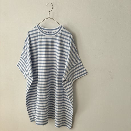 オールドマンズテーラー　GAUZE BOUDER OVERSIZE HALF T SHIRT