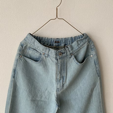 TISSU  サフィランリネンデニム ハイライズパンツ