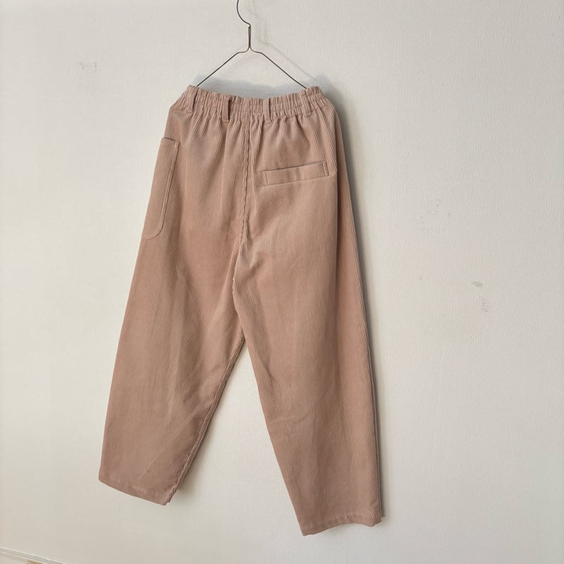 atelier naruse コットンコーデュロイバルーンパンツ ash-pink | ito