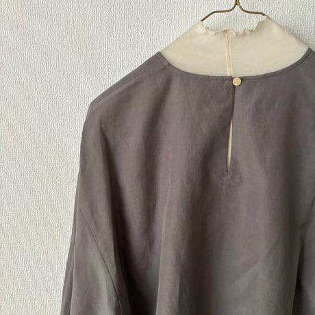 humoresque 絹紡リネン リラックスタフタ relax pullover