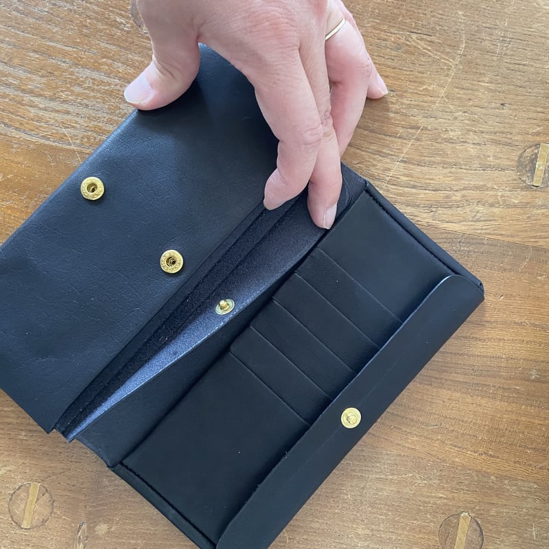 一粒舎 Long wallet ブラック | itonowa Life ONLINE STORE