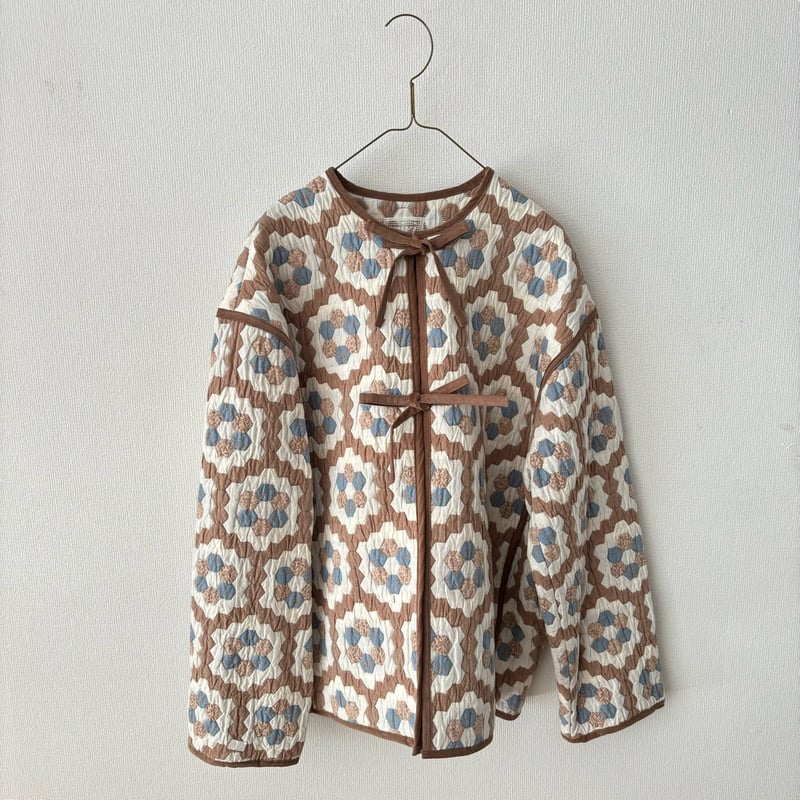 qiri パッチワークキルトジャガード プルオーバー アウター ☆新品未