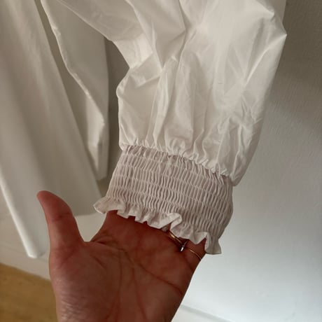 UNIVERSAL TISSU ナチュラルタイプライター トリプルシャーリングブラウス  ロングスリーブ