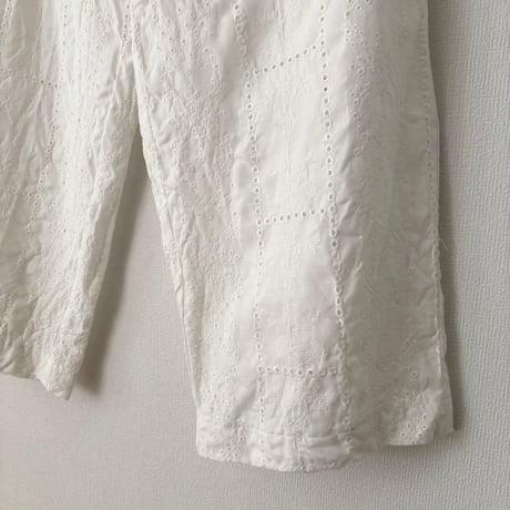 qiri  graw' embroidery gather pants