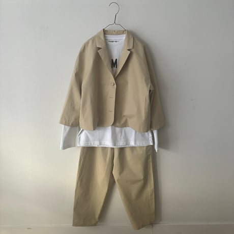 pot and tea  シルクネップテーラード ジャケット