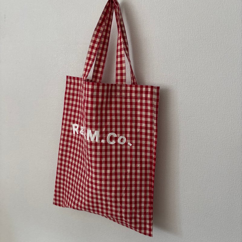 オールドマンズテーラー GINGHAM CHECKI TOTE BAG・Red | itono