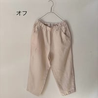 Hands of creation 40/- Twill Linen 起毛 ゆるオーバルパンツ