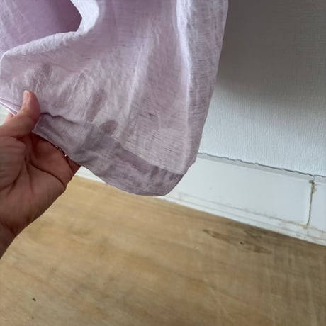 atelier naruse linen shirt  one-piece ・lavender pink