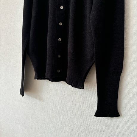 homspun 梳毛12G クルーネックカーディガン