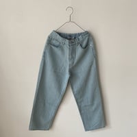 TISSU  サフィランリネンデニム ハイライズパンツ