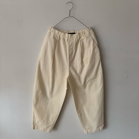 Hands of creation Organic Cotton 20/-Slub Serge イージーオーバルパンツ