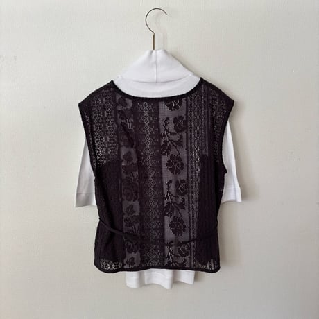 qiri   lasew ノースリーブ blouse