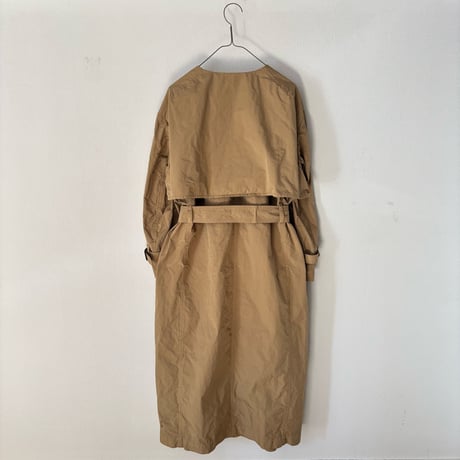 オールドマンズテーラー  GARMENT DYE NO COLLAR TRENCH COAT
