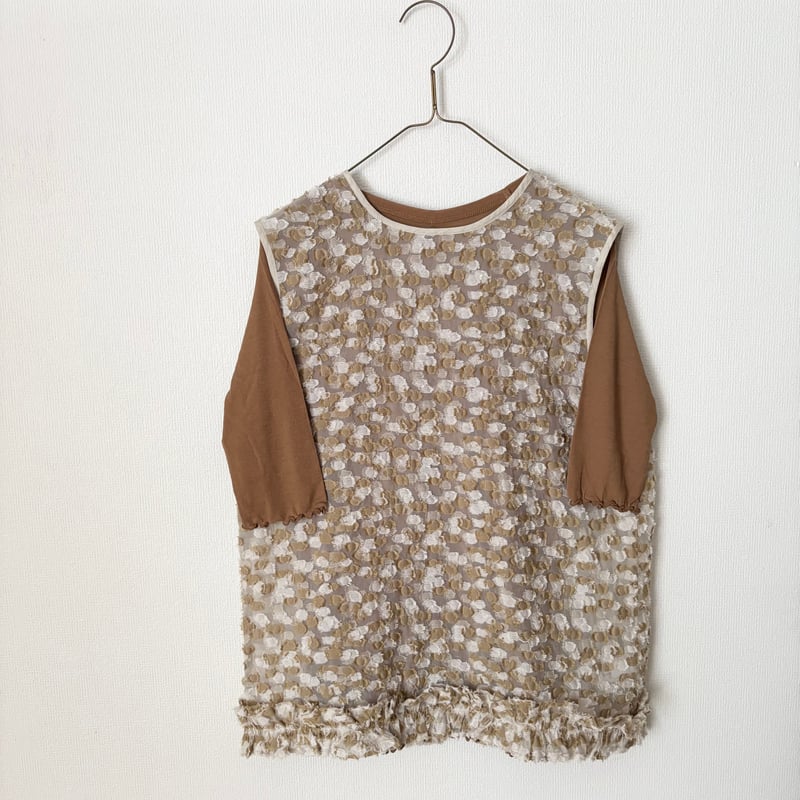 qiri 木漏れ日 back ribbon blouse・サンド | itonowa Li
