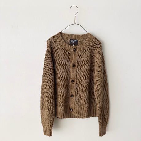 PARIS DE AOUNE   ネパール手編みKNIT クルーネックカーディガン