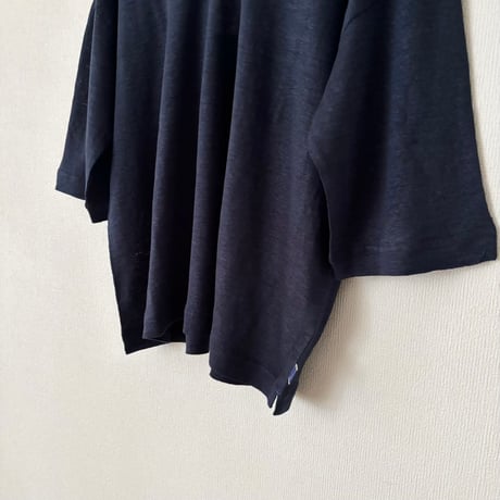 NATURAL LAUNDRY　ベルギーリネン天竺 マリンTシャツ