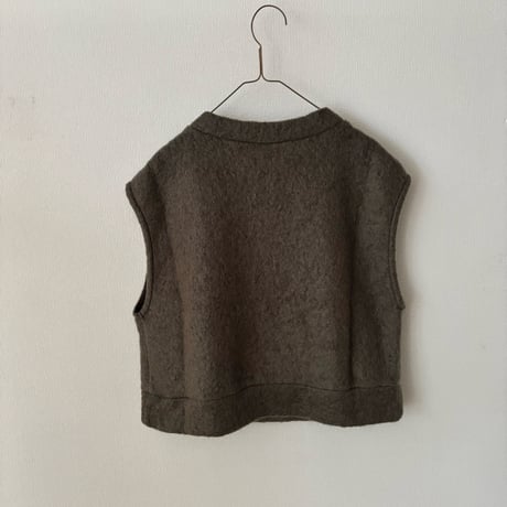 PARIS DE AOUNE   シープモヘア ベスト