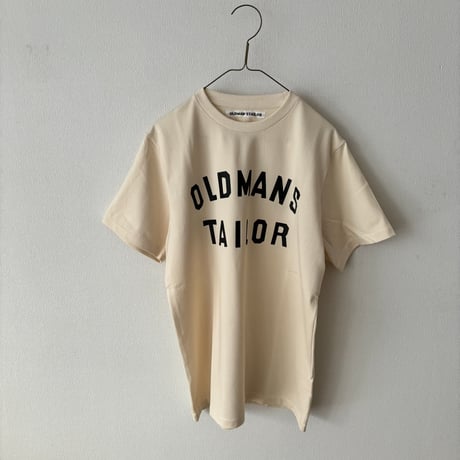 オールドマンズテーラー　OMT PRINT CREW NECK SHORT SLEEB TEE ・ NATURAL×BLK