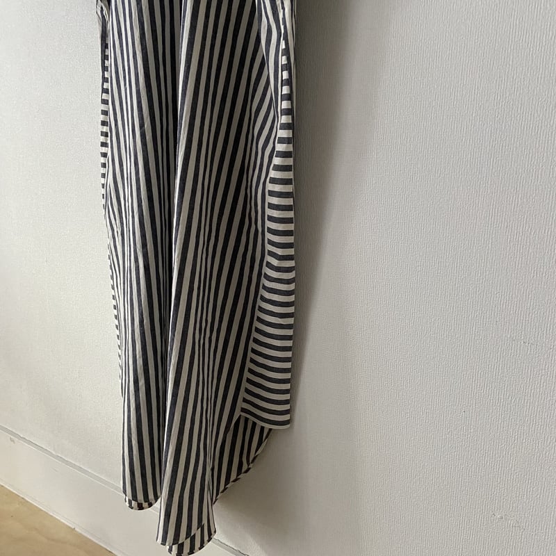 somewearclothing コットンリネンストライプ シャツワンピース somewearclothing コットンリネンストライプ シャツワンピース