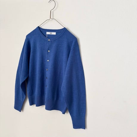UNIVERSAL TISSU French Pure Linen クルーネック カーディガン