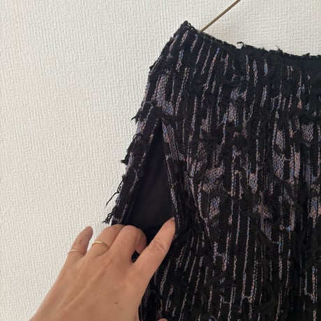 qiri   mineral gather wide pants ・クロ