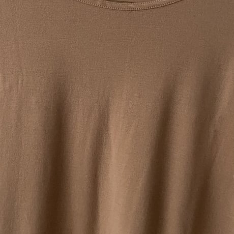 miho umezawa  SUPIMA COTTON ワイドネックインナーTシャツ9分袖