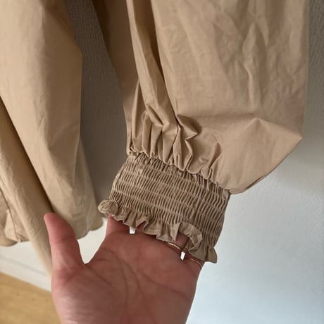 UNIVERSAL TISSU ナチュラルタイプライター トリプルシャーリングブラウス  ロングスリーブ