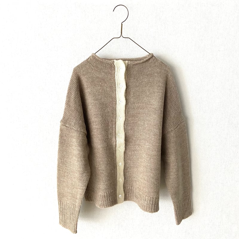 homspun ロービング前立て配色カーディガン | itonowa Life ONLINE