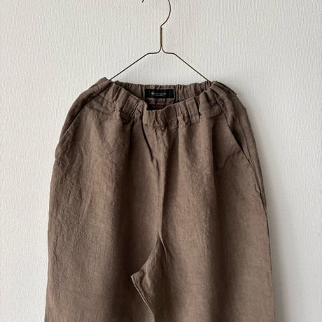Hands of creation  fanage Linen シンプルテーパードパンツ