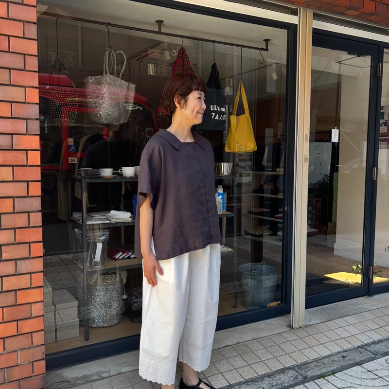 FOG LINEN WORK itonowa Life別注 フラットセーラーカラーブラウス