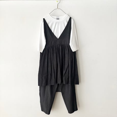 yuni  レーヨンコットン soft denim relax cropped pants
