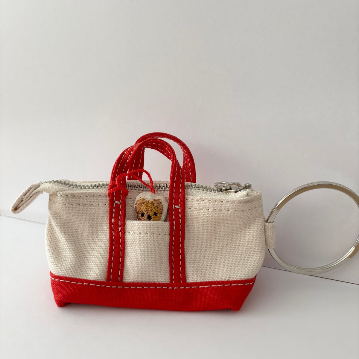 オールドマンズテーラー☆ティーポットキーホルダー オールドマンズテーラー MINI MINI TOTE KEY RING・RED×BEARつき