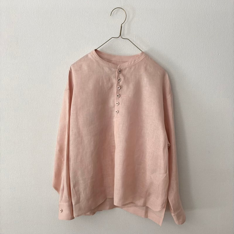 アトリエナルセ　リネンスモックブラウス／レッド atelier naruse リネンスモックブラウス | itonowa Life ONLIN