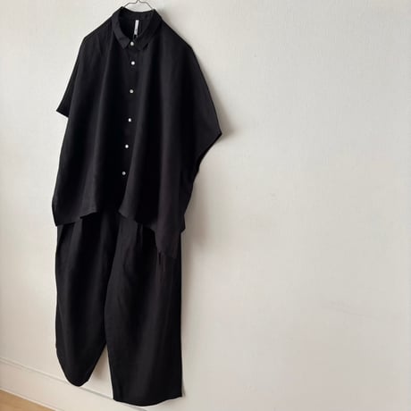 grin 40リネン タックラインパンツ